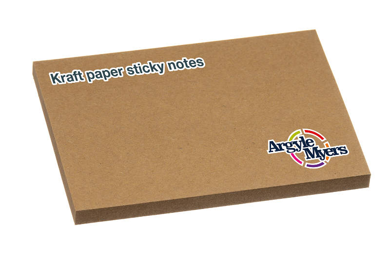 NoteStix Kraft Paper Sticky Notes 105x75mm (Glue Long Edge)